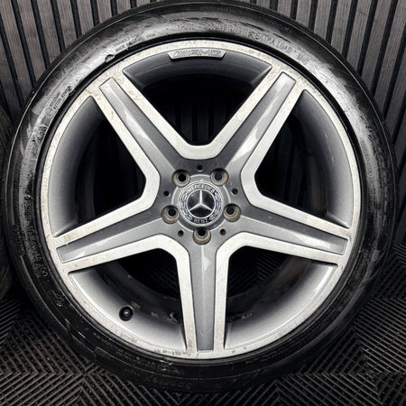 19'' AMG Mercedes GLA Silver 5 Spoke Wheels Tyres Alloys A156401600 Genuine