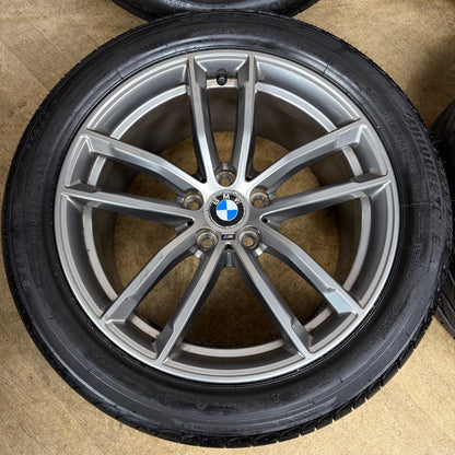 18'' GENUINE BMW 5 SERIES 4 622 GREY M SPORT G30 G31 ALLOY WHEELS TYRES ALLOYS