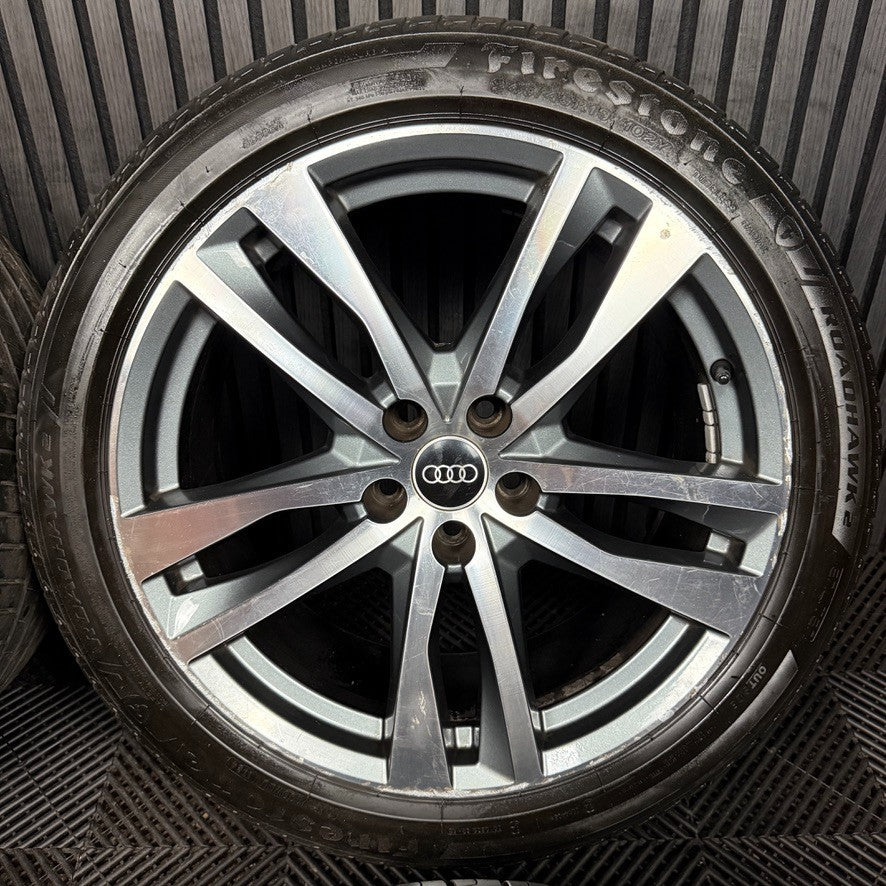 19'' Audi A6 C8 S Line 5 Double Spoke Alloy Wheels Tyres 4K0601025H Genuine