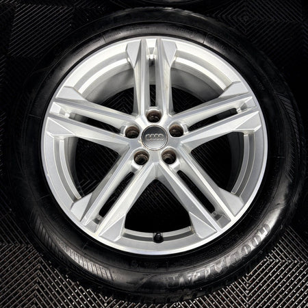 19'' Audi Q5 5 Double Spoke S Line Alloy Wheels Tyres 5X112 80A601025G Genuine