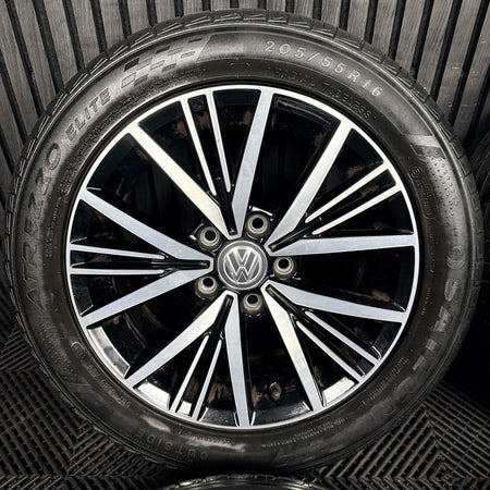 16'' VW Golf Mk7 Linas Mk8 Mk6 Alloy Wheels Tyres Alloys 5G0601025CD Genuine