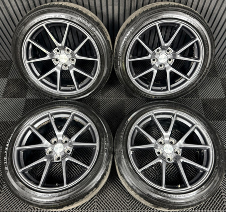 18'' Tesla Model 3 Grey Alloys Wheels Tyres 5X114.3 1044261-00-A Genuine