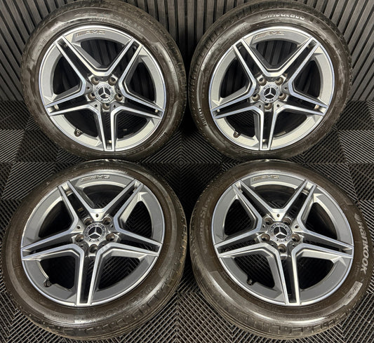 18'' GENUINE MERCEDES AMG A CLASS CLA B ALLOY WHEELS TYRES ALLOYS W177 5X112
