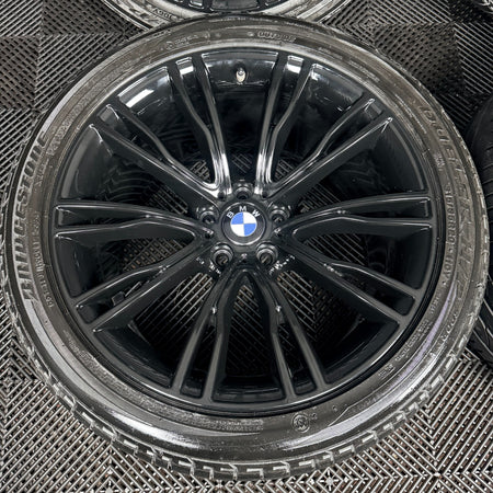 20'' BMW X5 F15 X6 F16 551 Black M Sport Alloy Wheels Tyres Alloys Genuine