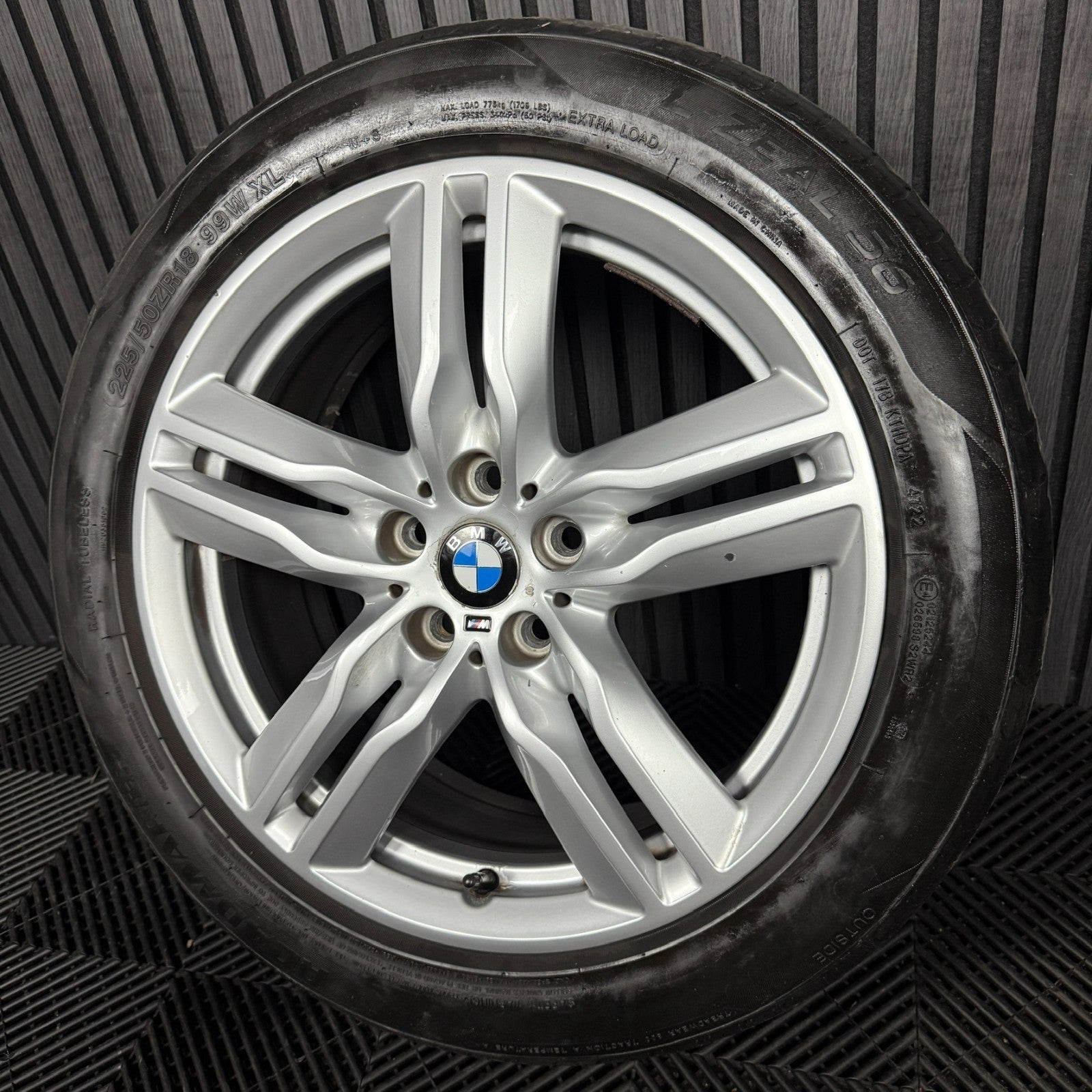 1X 18'' GENUINE BMW X1 570 F48 X2 F39 M SPORT ALLOY WHEEL TYRE 7850456 7.5J ET51