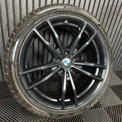 1X 19'' GENUINE BMW 3 SERIES 791 M SPORT 4 G20 BLACK ALLOY WHEEL 8090095 REAR