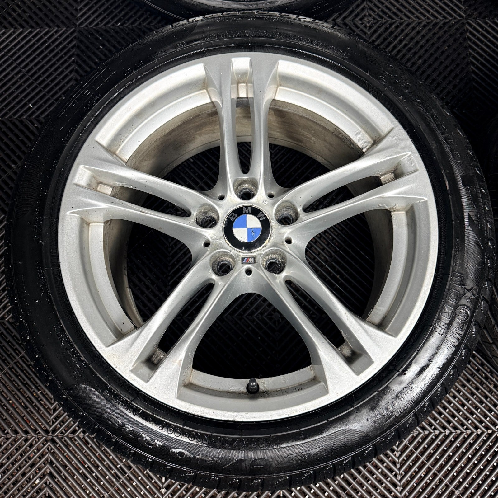 18'' BMW 5 Series 613 Silver M Sport F10 F11 Alloy Wheels Tyres Alloys Genuine