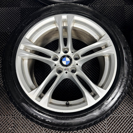 18'' BMW 5 Series 613 Silver M Sport F10 F11 Alloy Wheels Tyres Alloys Genuine