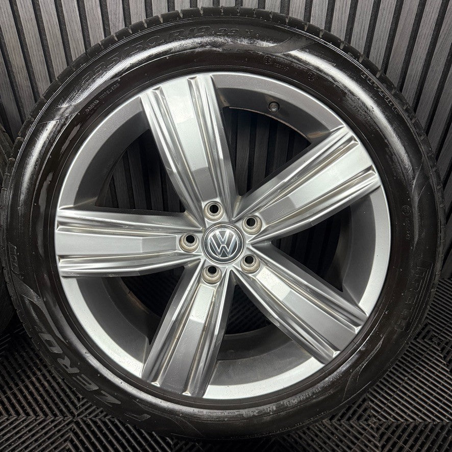 19'' GENUINE VW TIGUAN VICTORIA MK2 ALLOY WHEELS TYRES ALLOYS 5NA601025Q