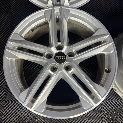 19'' GENUINE AUDI Q5 5 DOUBLE SPOKE S LINE ALLOY WHEELS A4 A3 5X112  80A601025G
