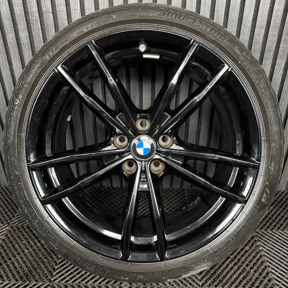 1X 19'' GENUINE BMW 3 SERIES 791 M SPORT 4 G20 BLACK ALLOY WHEEL 8090094 FRONT