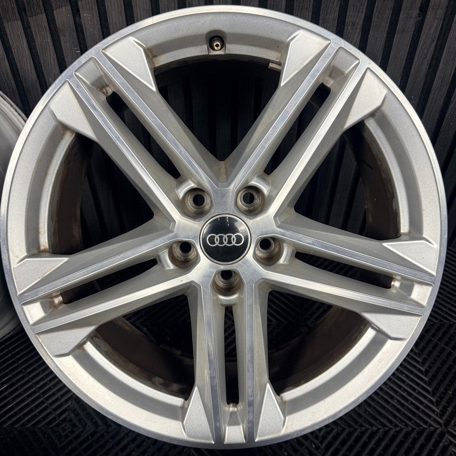19'' Audi Q5 5 Double Spoke S Line Alloy Wheels 5X112 80A601025G Genuine