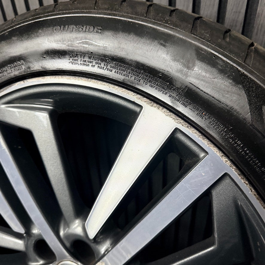 20'' Audi Q5 S Line Grey DC 5 Triple Spoke Alloy Wheels Tyres 80A601025F Genuine