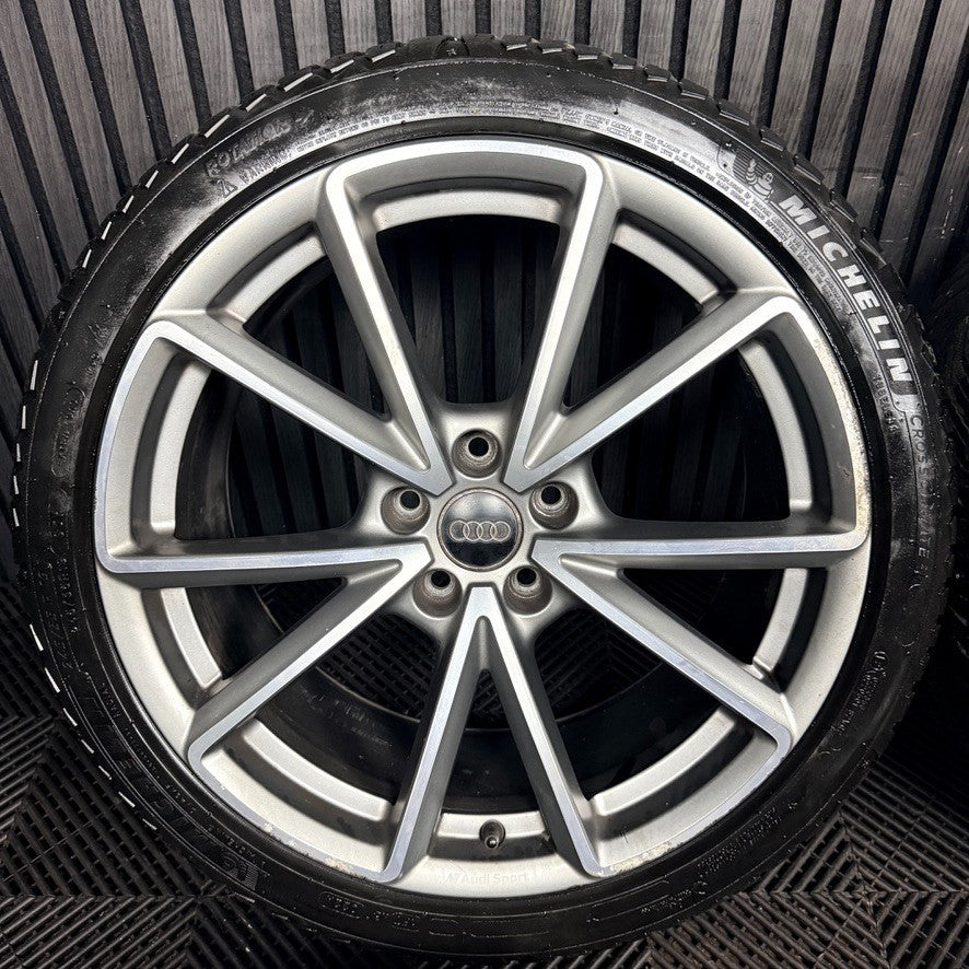 19'' Audi A4 S Line Grey DC B8 B9 Alloy Wheels Alloys Tyres 8W0601025BD Genuine