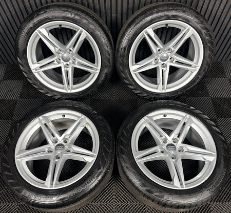 18" Audi A7 Star Spoke Silver Alloy Wheels Tyres 8W0601025DE 5x112 Genuine