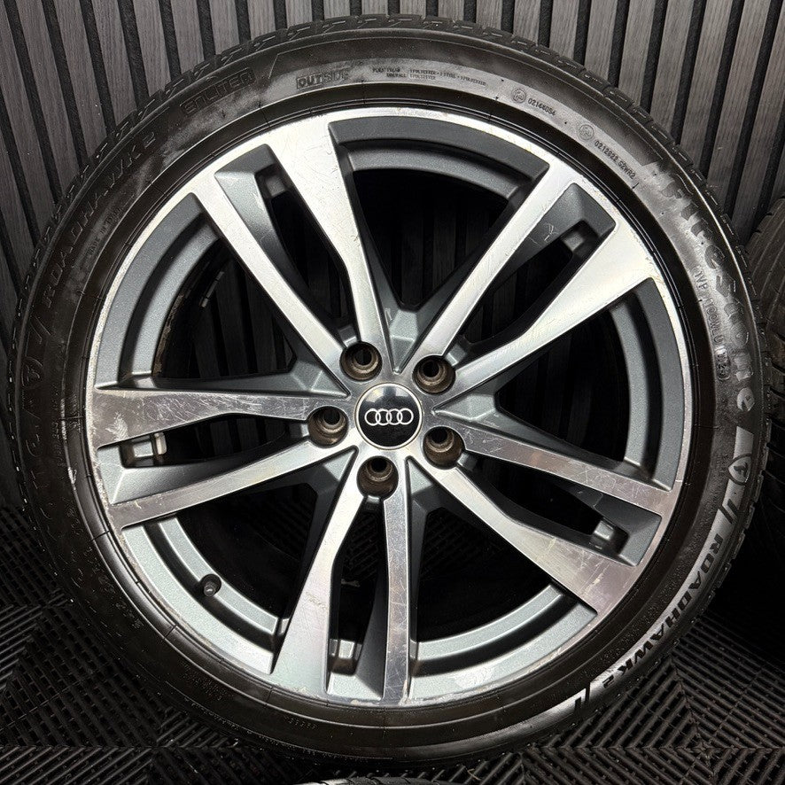 19'' Audi A6 C8 S Line 5 Double Spoke Alloy Wheels Tyres 4K0601025H Genuine