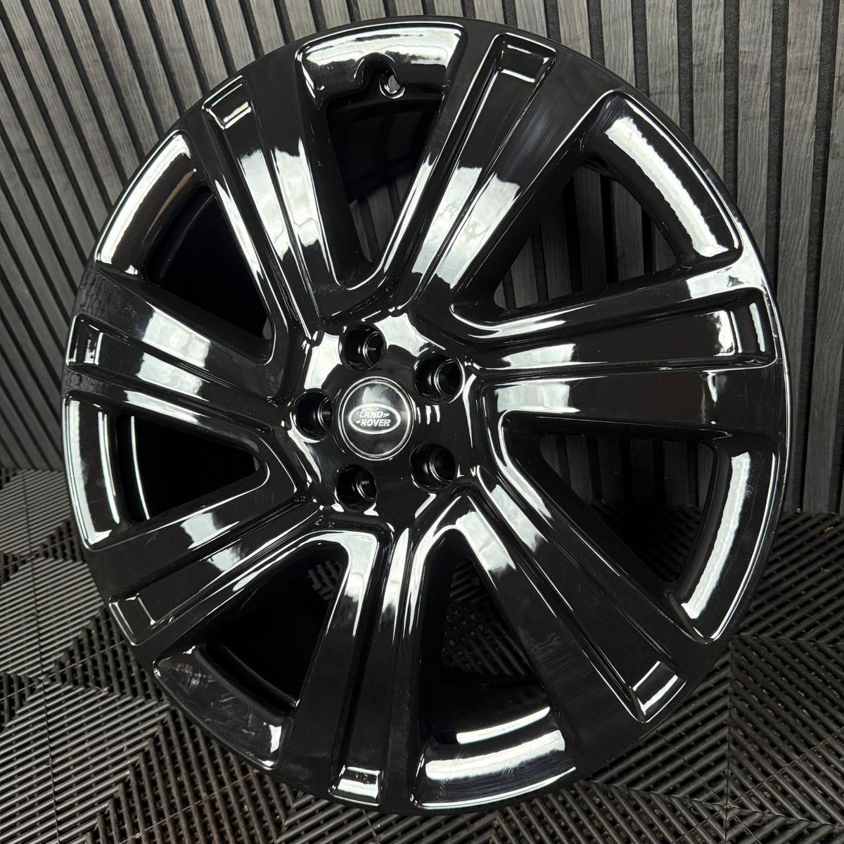 1X 22'' GENUINE RANGE ROVER VOGUE LAND BLACK L460 7023 ALLOY WHEEL N8EM-1007-GA
