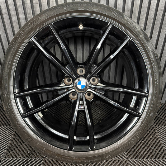 1X 19'' GENUINE BMW 3 SERIES 791 M SPORT 4 G20 BLACK ALLOY WHEEL 8090094 FRONT