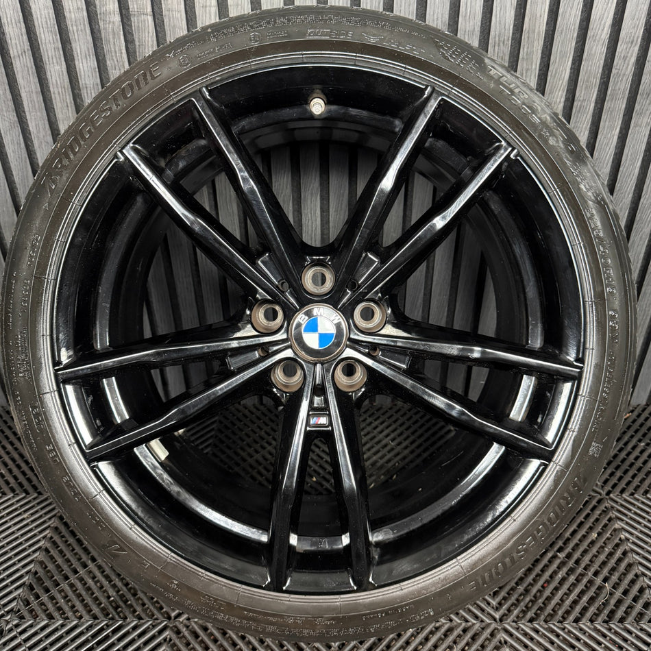 1X 19'' GENUINE BMW 3 SERIES 791 M SPORT 4 G20 BLACK ALLOY WHEEL 8090094 FRONT
