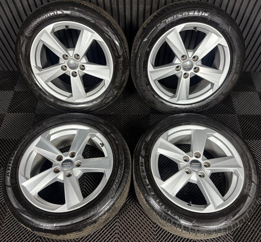 17'' GENUINE AUDI Q2 5 SPOKE ALLOY WHEELS TYRES ALLOYS 81A601025B