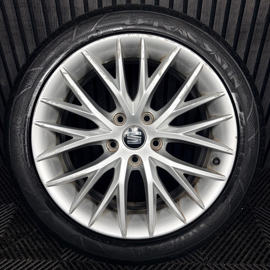 1X 17'' Seat Leon FR MK3 Alloy Wheel Tyre Single Genuine 5F0601025H