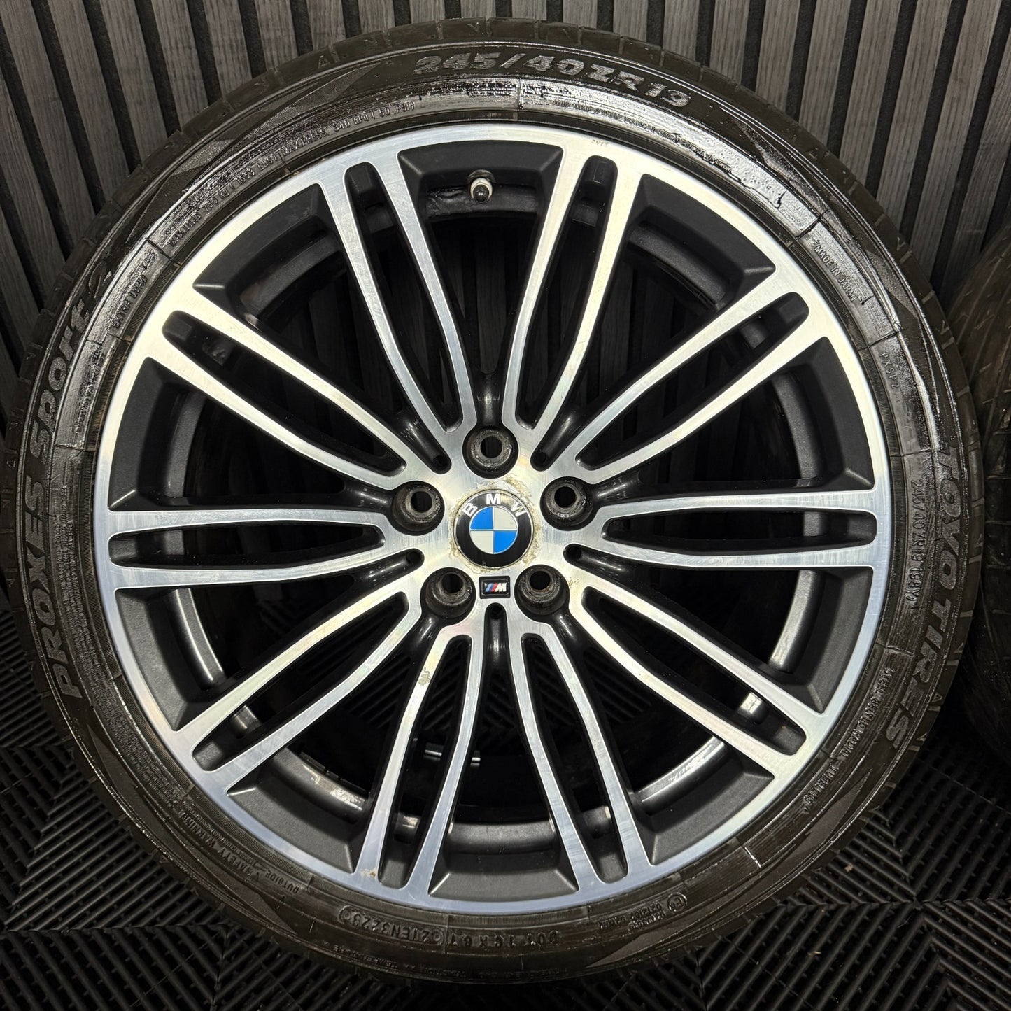 19'' GENUINE BMW 5 SERIES 664 M SPORT G30 G31 GREY DC ALLOY WHEELS TYRES ALLOYS