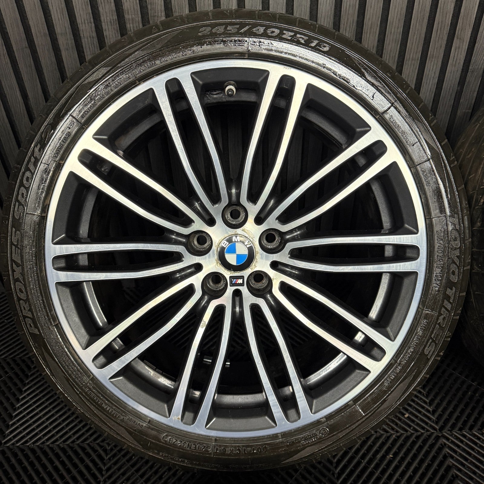 19'' GENUINE BMW 5 SERIES 664 M SPORT G30 G31 GREY DC ALLOY WHEELS TYRES ALLOYS