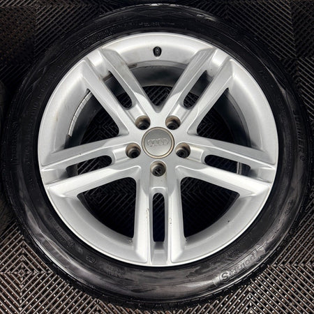 18'' Audi A6 C7 S Line Alloy Wheels Tyres 4G9601025BL Genuine