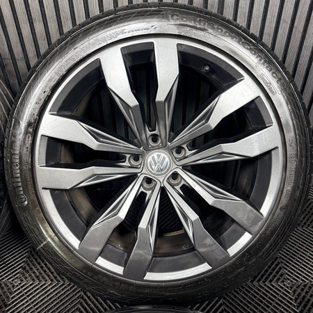 20'' VW Tiguan R Line Suzuka Grey Alloy Wheels Tyre Alloys 5NA601025G Genuine