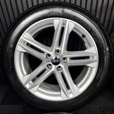 19'' Audi Q5 5 Double Spoke S Line Alloy Wheels Tyres 5X112 80A601025G Genuine