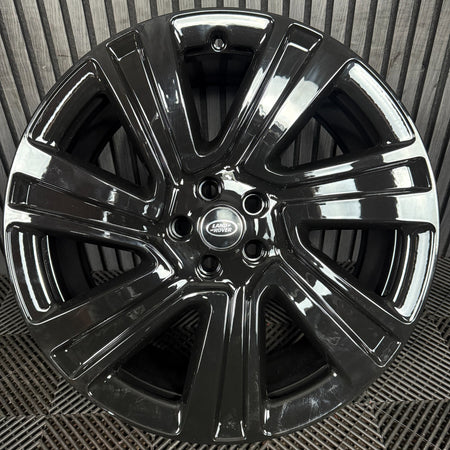 1X 22'' GENUINE RANGE ROVER VOGUE LAND BLACK L460 7023 ALLOY WHEEL N8EM-1007-GA