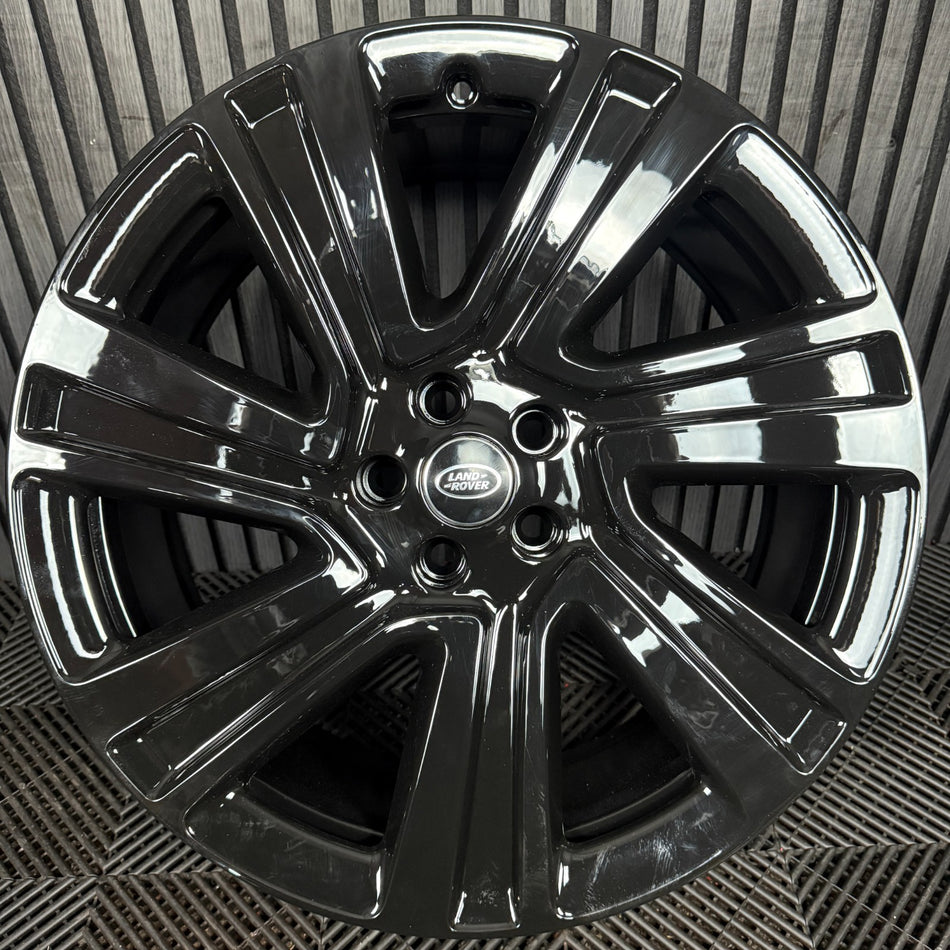 1X 22'' GENUINE RANGE ROVER VOGUE LAND BLACK L460 7023 ALLOY WHEEL N8EM-1007-GA