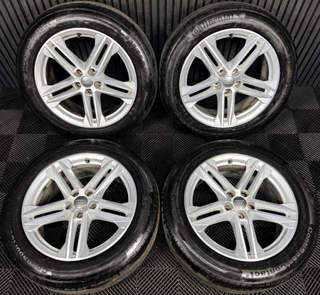 19'' Audi Q5 5 Double Spoke S Line Alloy Wheels Tyres 5X112 80A601025G Genuine