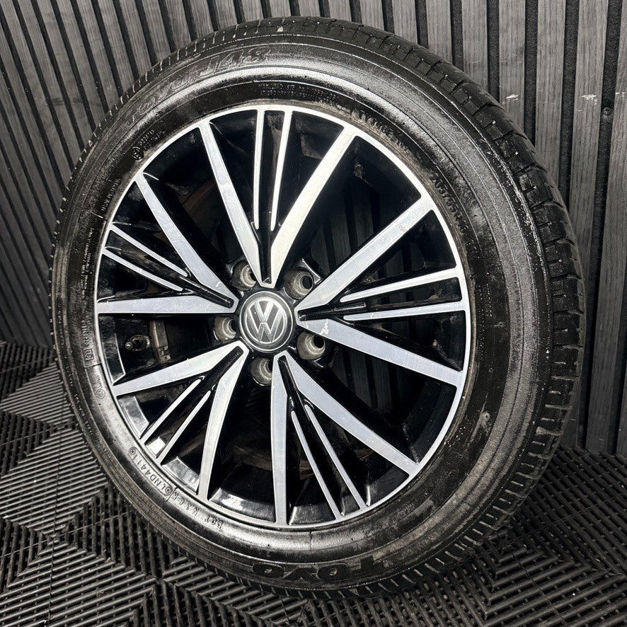 1X 16'' Genuine VW Golf MK7.5 MK7 Linas Alloy Wheel Tyre Gt Single 5G0601025CD
