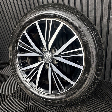 1X 16'' Genuine VW Golf MK7.5 MK7 Linas Alloy Wheel Tyre Gt Single 5G0601025CD