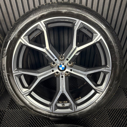 21'' GENUINE BMW X5 X6 G05 G06 741M M SPORT ALLOYS WHEELS ALLOYS TYRES