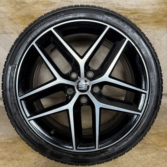 1X 18'' GENUINE SEAT LEON FR PERFORMANCE MK3 ALLOY WHEEL TYRE SINGLE 5F0601025AB