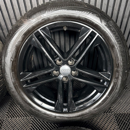 19'' Audi Q5 Black S Line Alloy Wheels Tyres 5X112 80A601025G Genuine