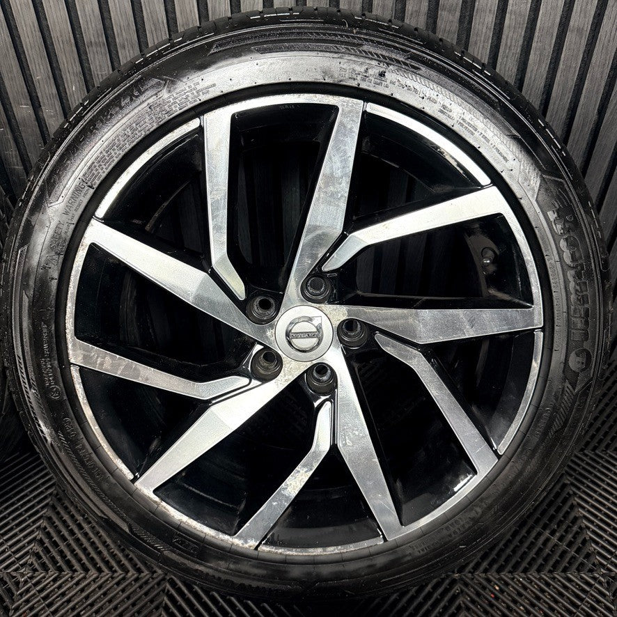 18'' Volvo S60 V60 Y Spoke Black DC Wheels Tyres Alloys 5X108 31471311 Genuine