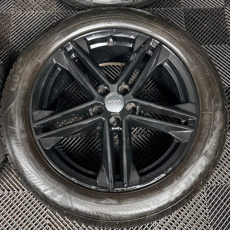 19'' Audi Q5 Black S Line Alloy Wheels Tyres 5X112 80A601025G Genuine
