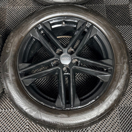 19'' Audi Q5 Black S Line Alloy Wheels Tyres 5X112 80A601025G Genuine