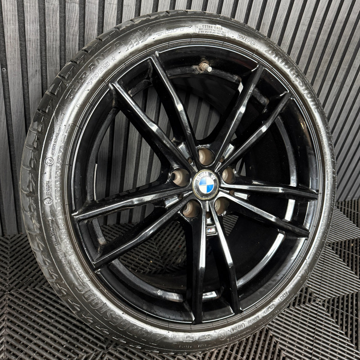 1X 19'' GENUINE BMW 3 SERIES 791 M SPORT 4 G20 BLACK ALLOY WHEEL 8090095 REAR