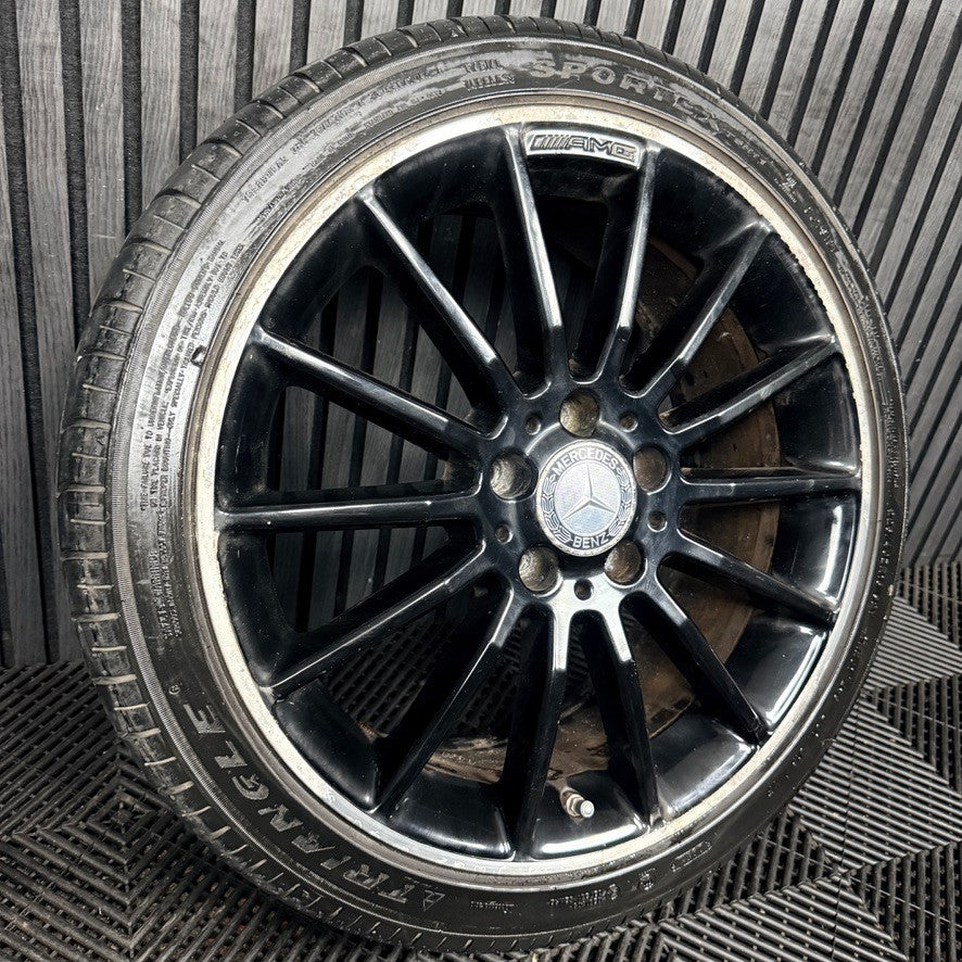 1X 18'' Mercedes AMG A Class CLA W176 Black Alloy Wheel Tyre A1764010200 Genuine