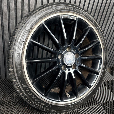 1X 18'' Mercedes AMG A Class CLA W176 Black Alloy Wheel Tyre A1764010200 Genuine