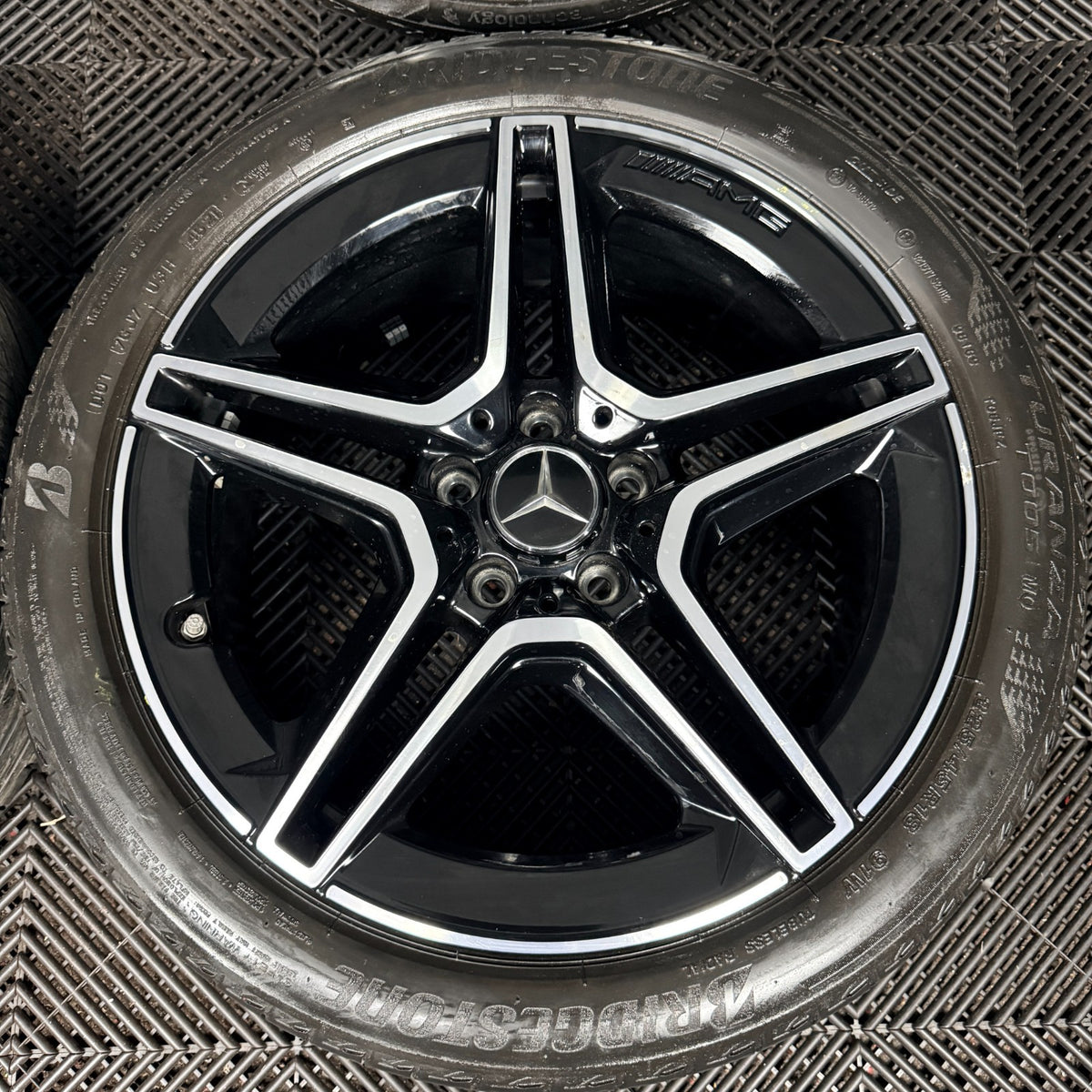 18'' Mercedes Amg A Class Cla B Black DC Alloy Wheels Tyres Alloys W177 Genuine