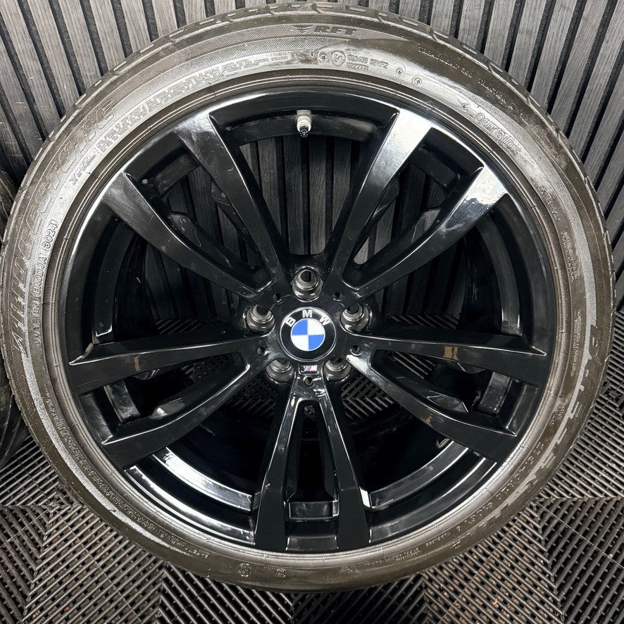 20'' BMW X5 F15 X6 F16 469 Black M Sport Alloy Wheels Tyres Alloys Genuine