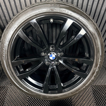 20'' BMW X5 F15 X6 F16 469 Black M Sport Alloy Wheels Tyres Alloys Genuine
