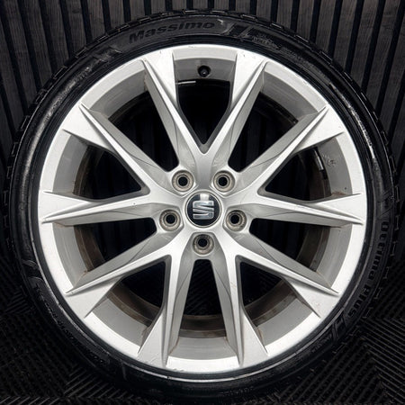 1X 18'' Seat Leon FR Performance MK3 Alloy Wheel Tyre Single Genuine 5F0601025AA