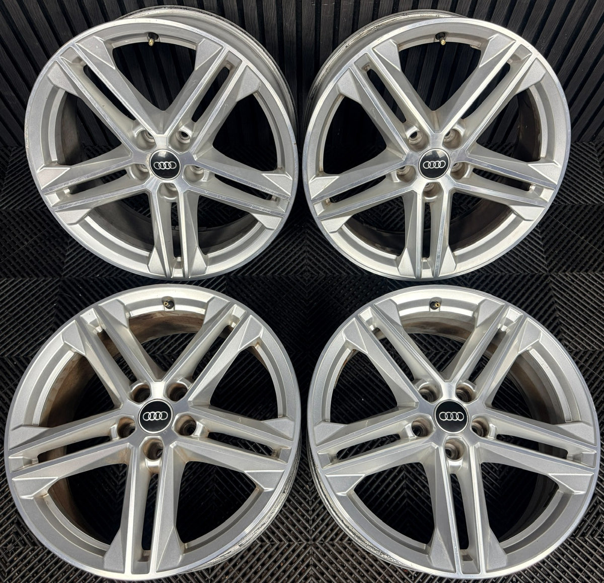19'' Audi Q5 5 Double Spoke S Line Alloy Wheels 5X112 80A601025G Genuine