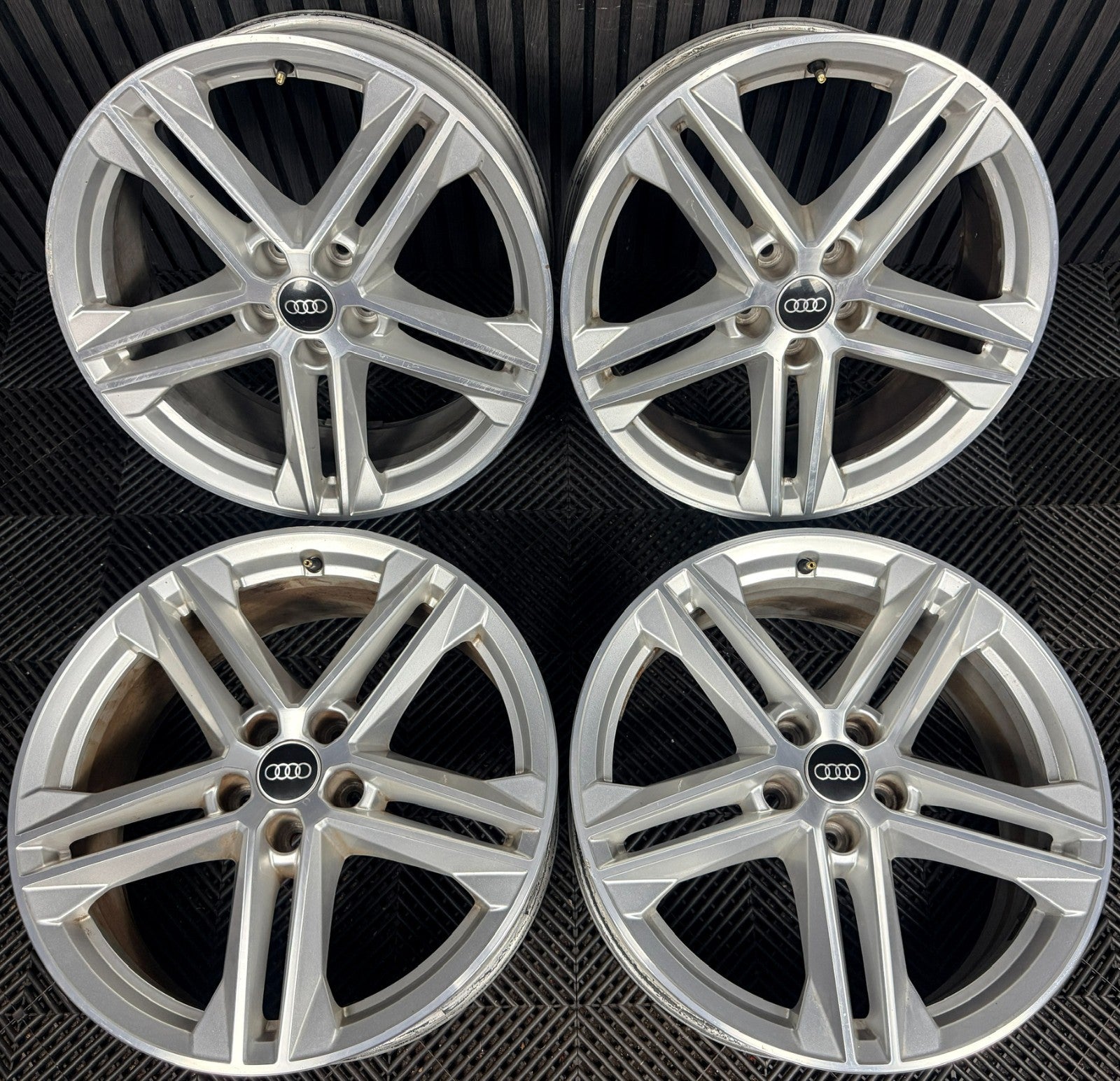 19'' Audi Q5 5 Double Spoke S Line Alloy Wheels 5X112 80A601025G Genuine